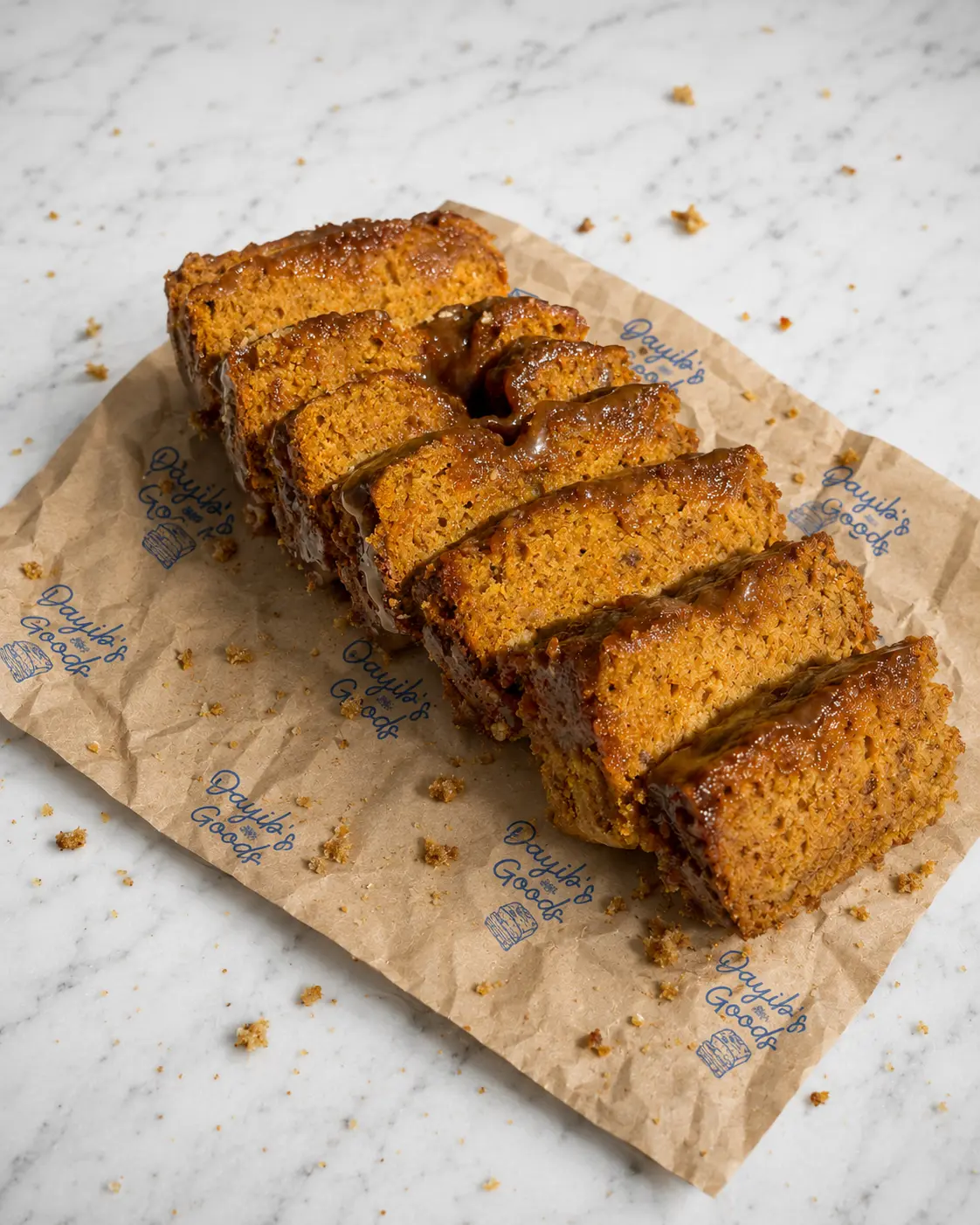 Butterscotch banana bread